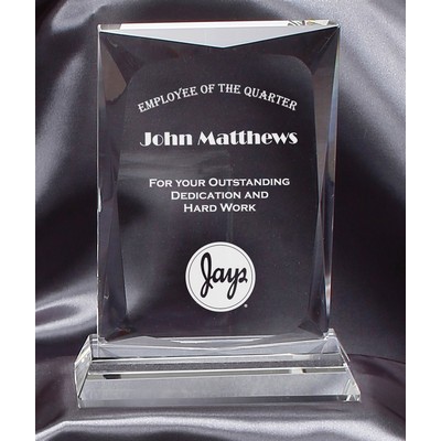 7 1/4" Spectrum Rectangle in Clear Crystal