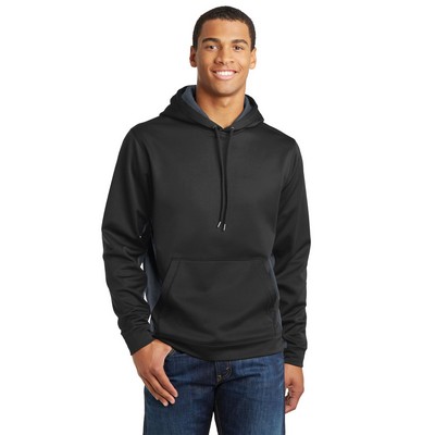 Sport-Tek® Sport-Wick® CamoHex Fleece Colorblock Hooded Pullover.