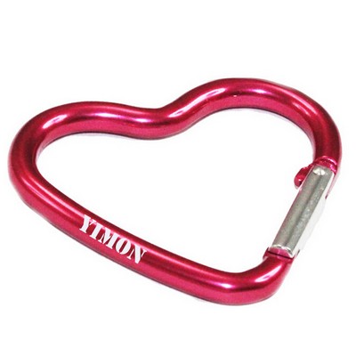 Heart Shaped Aluminum Carabiners