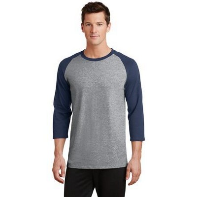 Port & Co™ Core Blend 3/4-Sleeve Raglan Tee.
