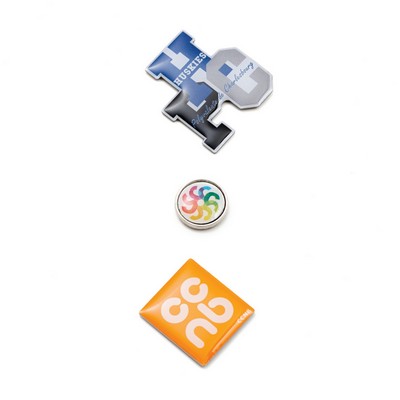 Printed Lapel Pins with Epoxy (1.25")
