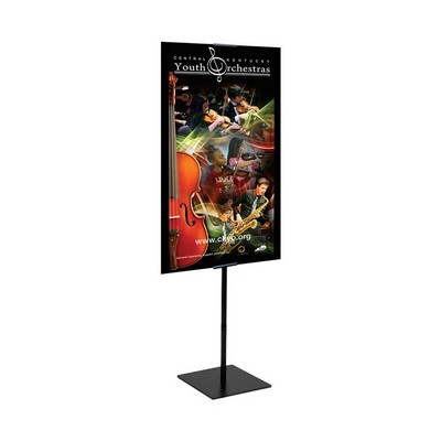 Economy Banner Stand Kit Single Sided Polyester Blend Fabric (23" x 48")