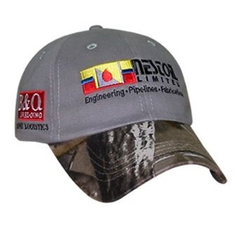 Camouflage Cap w/Camouflage Visor & Solid Cap