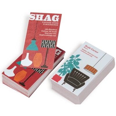 Full Color Raised CLASSIC CREST® Stock Business Cards (1 Sided)