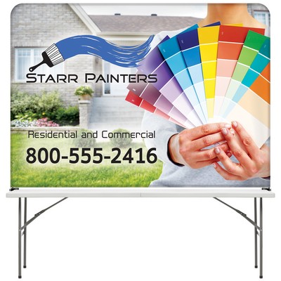 8' Table Top Hardware & Large Banner Kit