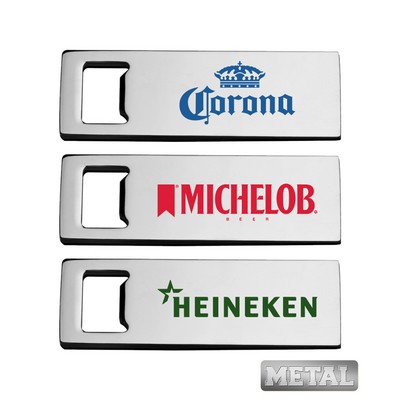 Union Printed - Sleek Beer Bottle Opener with 1-Color Logo