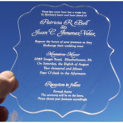 Acrylic Invitations