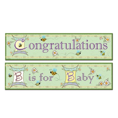 Congratulations B Is For Baby Banner