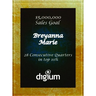 Chrome Acrylic Plaque (9" x 12")