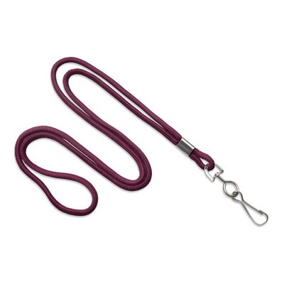 1/8" Blank Lanyard w/Swivel Hook (Maroon Red)
