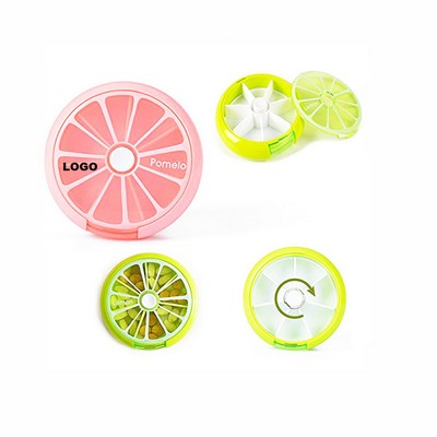 7-Day Round Medicine Pill Case