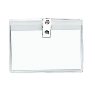 Badge Holder w/Clip (2"x3.5" Horizontal)