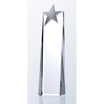 Crystal Metal Star Tower, Large (10-1/4"H)