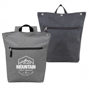 Snap top padded computer backpack