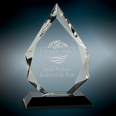 Crystal Diamond on Black Base