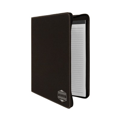 Zipper Leatherette Portfolio (Black)