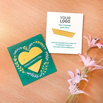 Mother's Day Mini Slot Cards With Plantable Heart