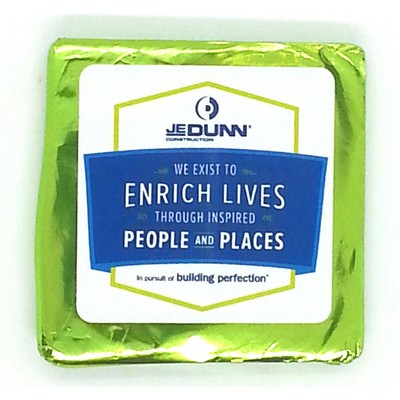 0.76 Oz. Medium Square Photo Chocolate Bar