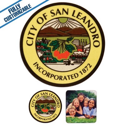 Flexible Square Full Color Coaster w/Rubber Backing (3.75" x 3.75")