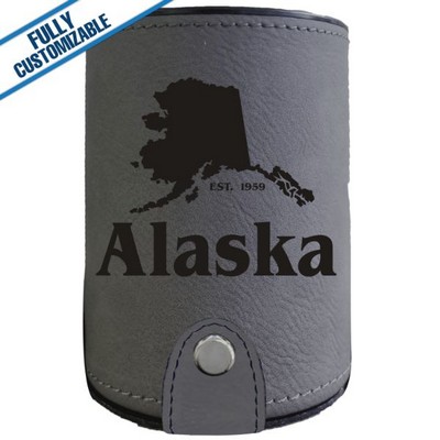 Gray Leatherette - Dice Cup With 5 Dice