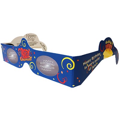 3D HOLOSPEX® Glasses HAPPY EYES - HAPPY BIRTHDAY - STOCK