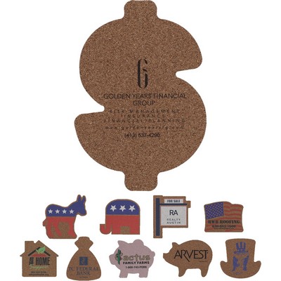 1/8" Cork Coaster Stock Shape - Shape Category: Political