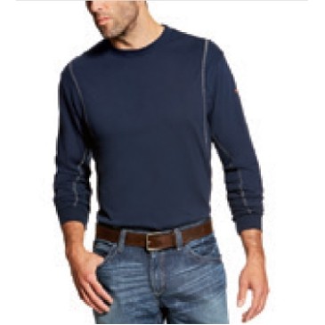 Ariat® FR AC Men's Navy Crew T-Shirt
