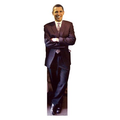Barack Obama Smiling Novelty Cardboard Cutout Stand Up| Standee Picture Poster Print 6' Tall