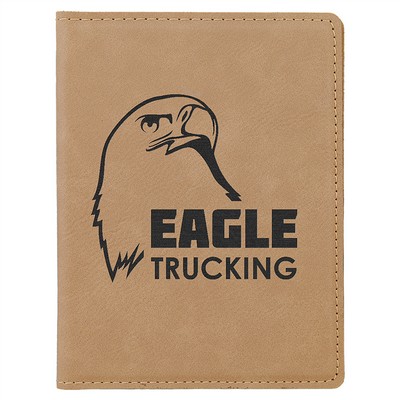 Laserable Leatherette Passport Holder, 4-1/4" x 5-1/2"