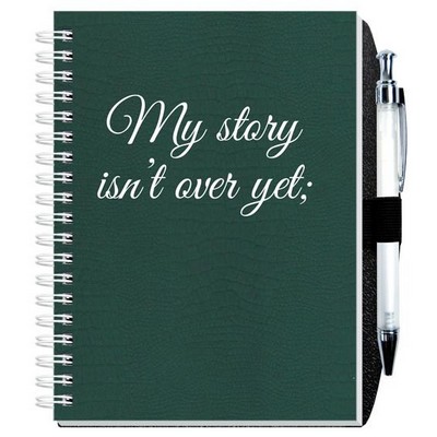 Embossed Alligator Textured Journal w/50 Sheets & Pen (5"x 7")