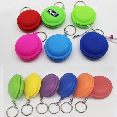 Macaron Earbuds Wrap Keychain