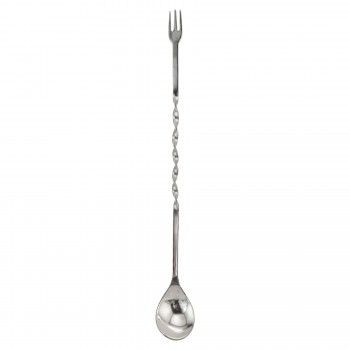 Stainless Steel Bar Spoon w/Fork
