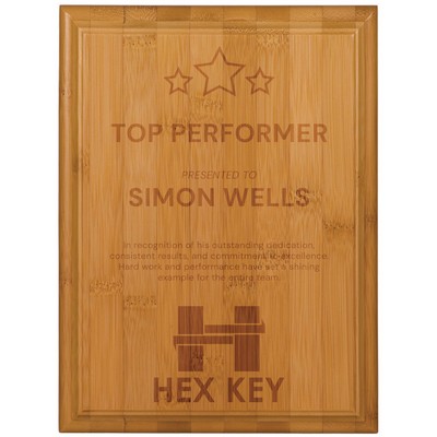 6" x 8" Bamboo Plaque