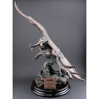 Bronze Finish Flying Eagle on Base