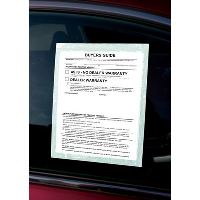 Perfect Seal As Is Buyers Guide (Set of 100)