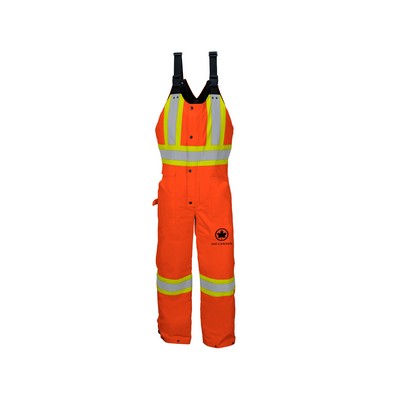 Orange Winter Traffic Overalls w/4" Tape