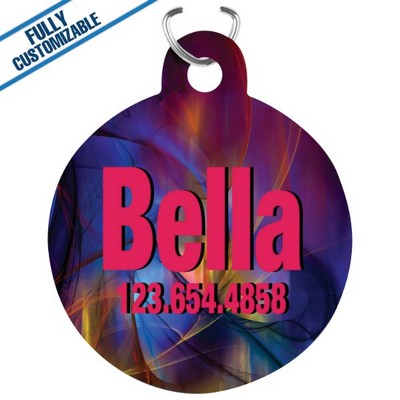 1.25X1.5" - Round - Aluminum Pet Tag