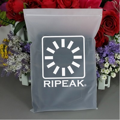 9.9 x 11.9" Matte Frosted Resealable Plastic Bags Zip-Lock Seal Storage Pouch