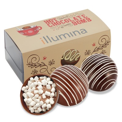 Mega Hot Chocolate Bomb Gift Box - 2 Pack - Milk & Dark