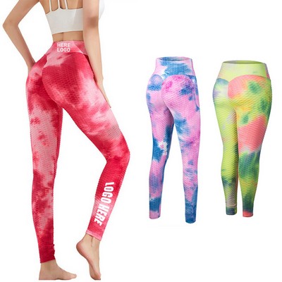 Tie dyed jacquard Yoga Fitness Pants