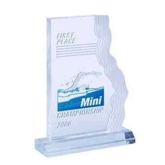 9" Waterfall Edge Acrylic Award