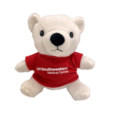 6" Sitting Polar Bear Beanie