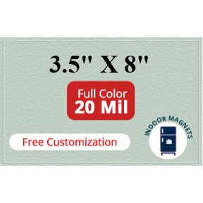 Magnets - 3.5x8 Square Corners - 20 mil - 4 Color Process