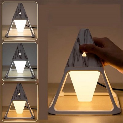 Pyramid Humidifier With LED Touch Night Light