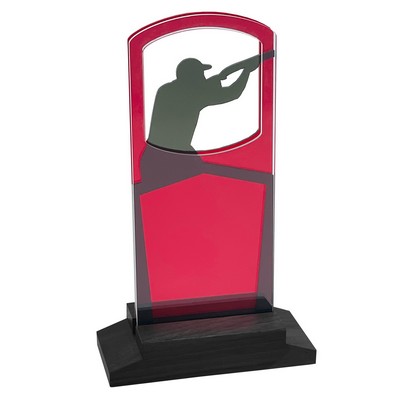 Trap Shooting – Men's Award Black Wood Base