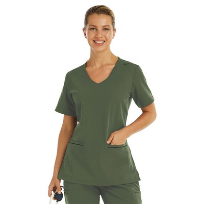 Maevn - Matrix Pro - Women's Two-Pocket Knit V-neck Top