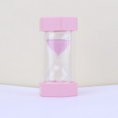 10 Minutes Hexagon Design Hourglass Sand Timer Size #S