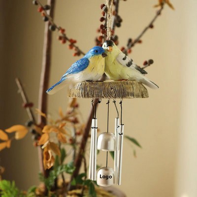 Birds Wind Chimes with Bells Decoration Outdoor Garden and Home