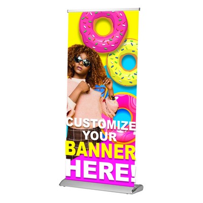 Deluxe single sided retractable banner kit