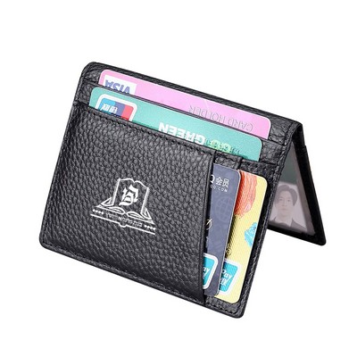 Slim Credit Card Holder Leather Wallet